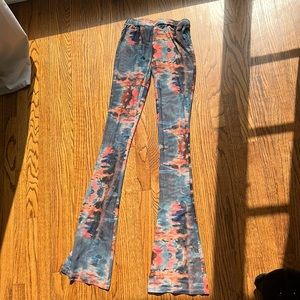 Poster Girl XS mesh tie dye pants
